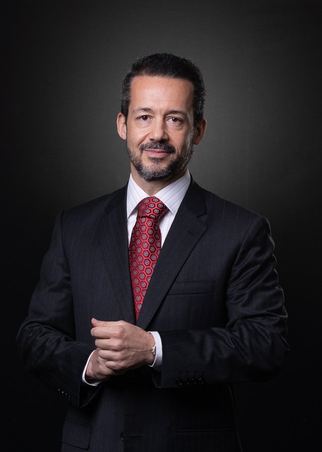 Retrato corporativo em estúdio