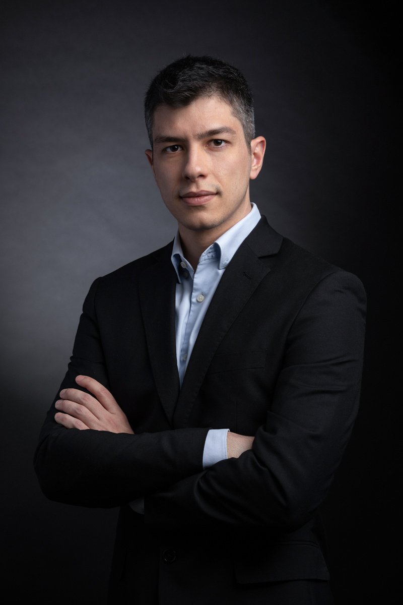 Retrato corporativo em estúdio
